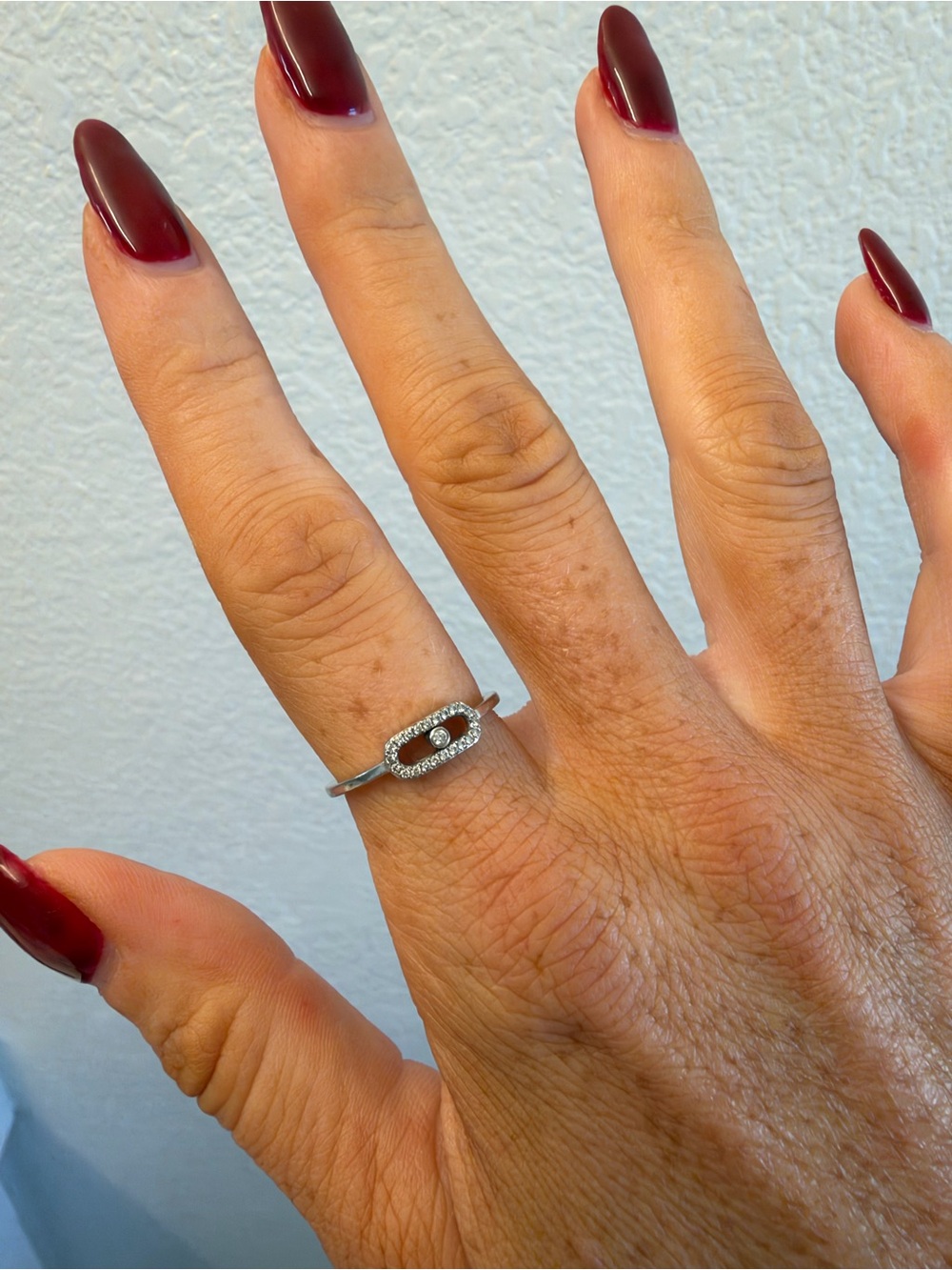 MESSIKA MOVE UNO HALF PAVÉ RING